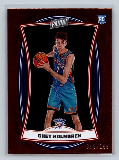 Chet Holmgren 2022-23 Panini Player of the Day Orange RC /199 #52 Thunder