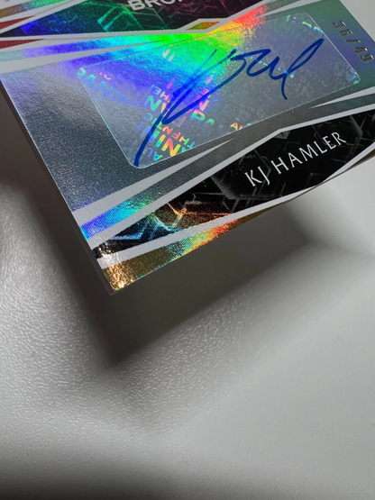 K.J. Hamler 2021 Panini Limited Auto /49 #TT-KH Broncos