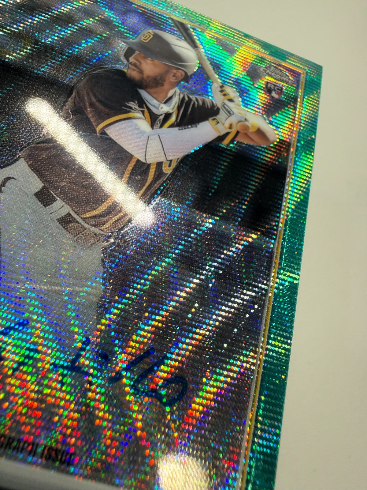 Ivan Castillo 2022 Topps Chrome Aqua Wave Refractor Auto RC /199 #RA-IC Padres