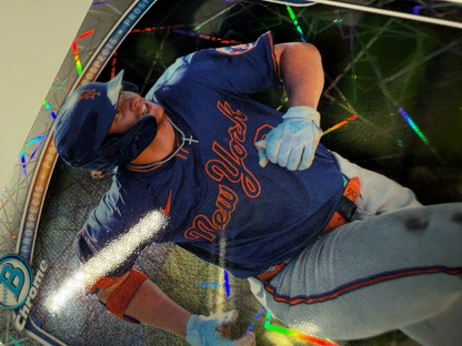 Carson Benge 2025 Bowman Draft Chrome Lazer Refractor #BDC-138 Mets