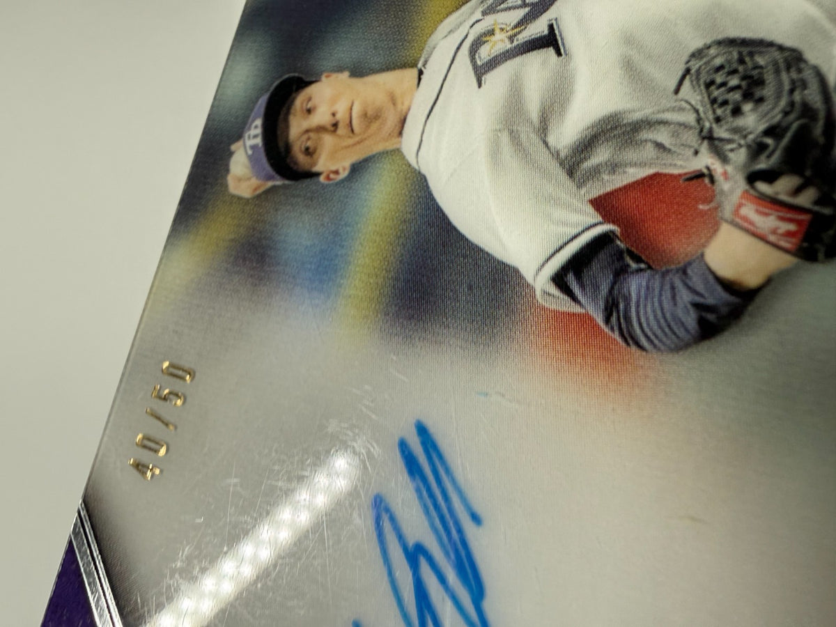 Blake Snell 2017 Topps Tribute Purple Auto /50 #TA-BS Rays