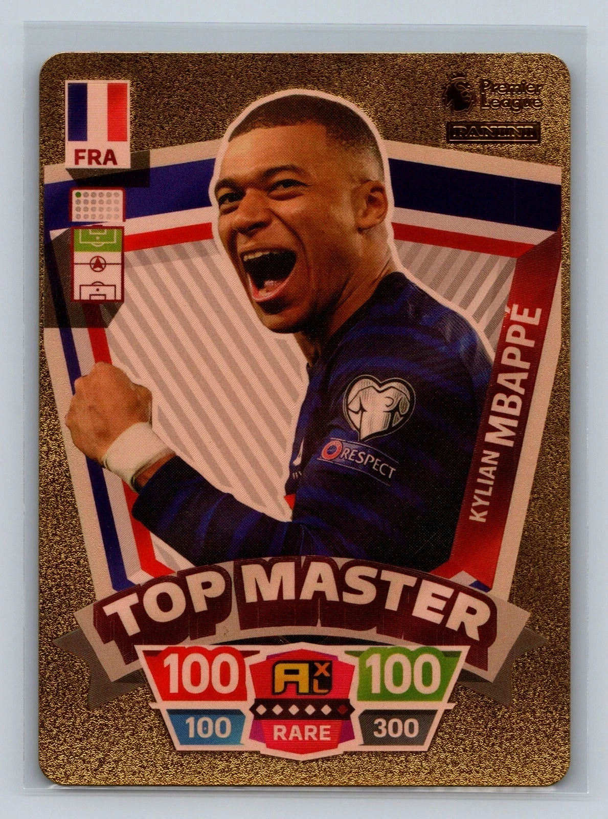 Kylian Mbappe 2022 Panini Adrenalyn XL FIFA World Cup Qatar Top Master Gold #6