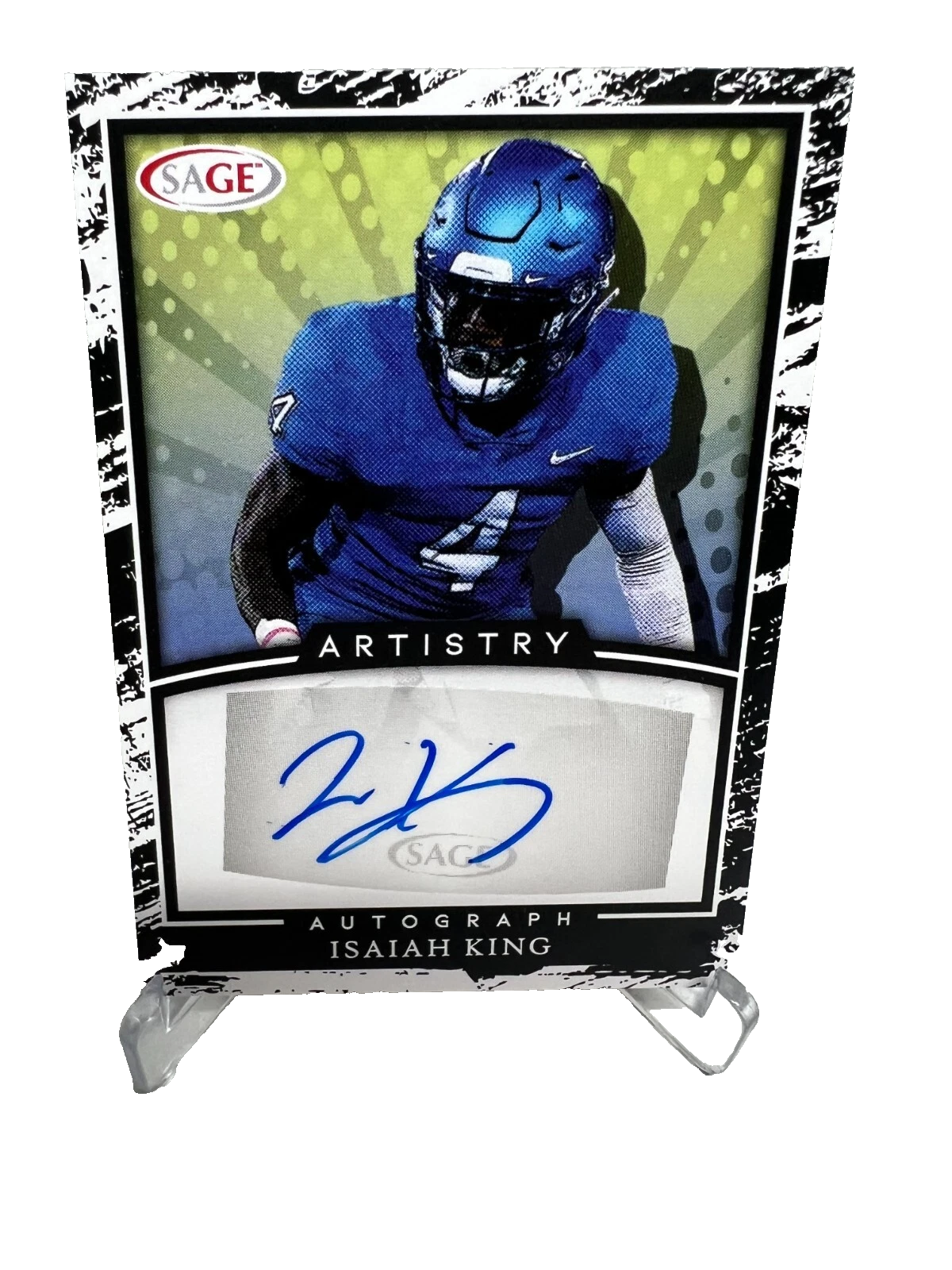 Isaiah King 2022 SAGE Artistry White Auto #A-IK Bulls
