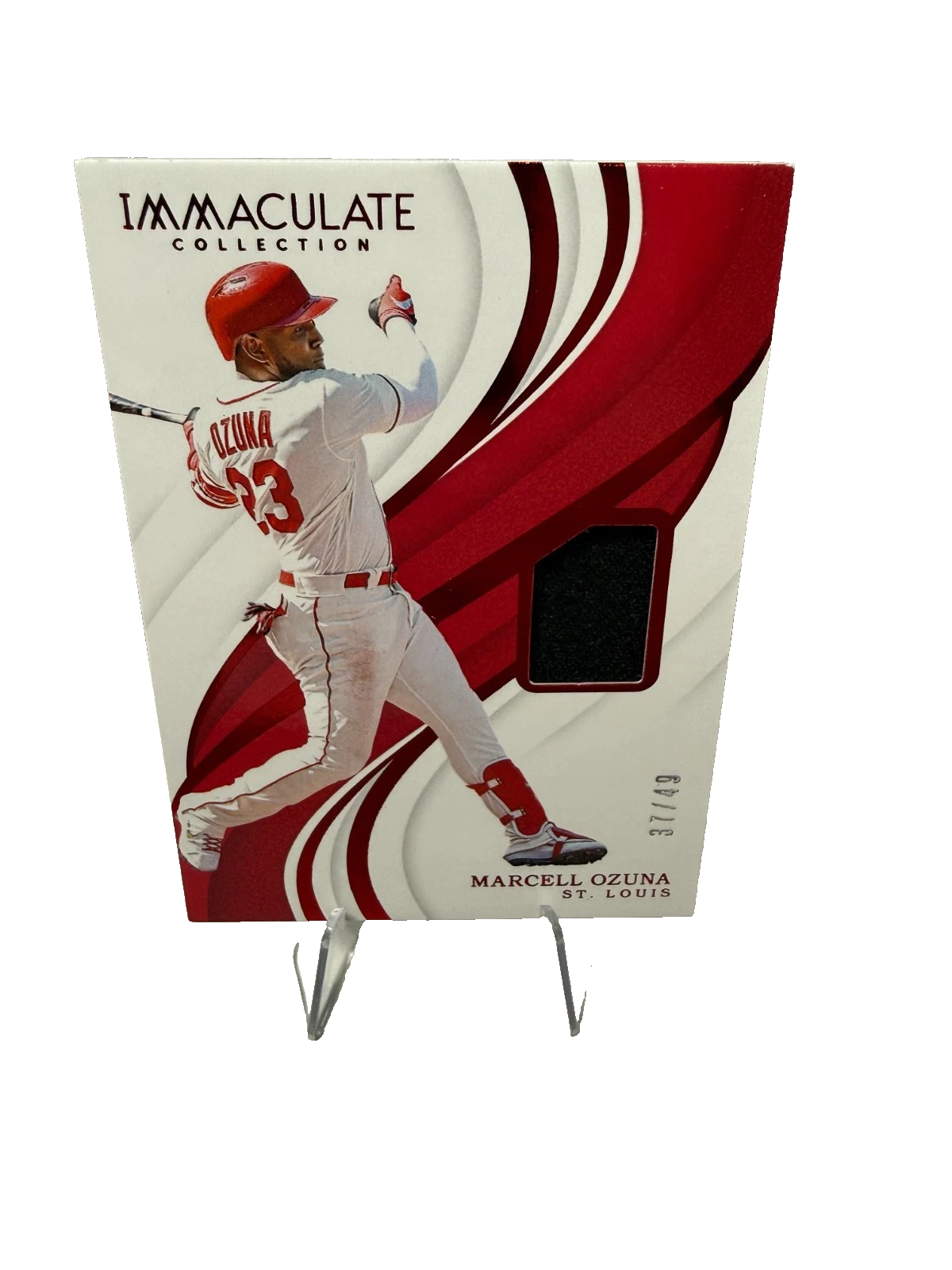 Marcell Ozuna 2019 Immaculate Collection Red Patch /49 #125 Cardinals