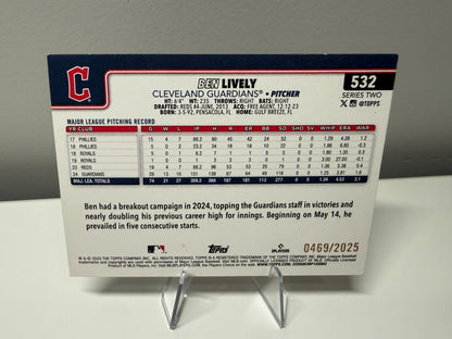 Ben Lively 2025 Topps Series 2 Gold /2025 #532 Guardians