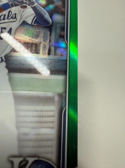 Javier Vaz 2025 Bowman Chrome 1st Green Refractor Auto /99 #CPA-JVA Royals