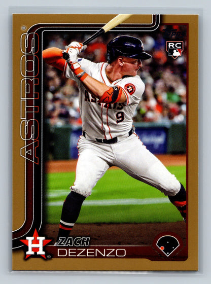 Zach Dezenzo 2025 Topps Series 1 Gold RC /2025 #89 Astros
