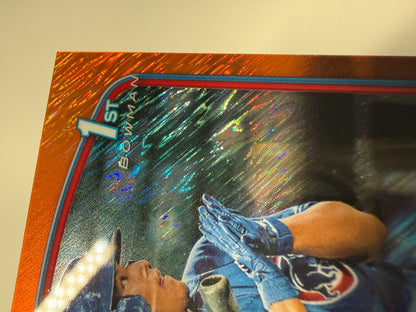 Moises Ballesteros 2023 Bowman Chrome 1st Orange Shimmer Refractor /25 #BCP-11