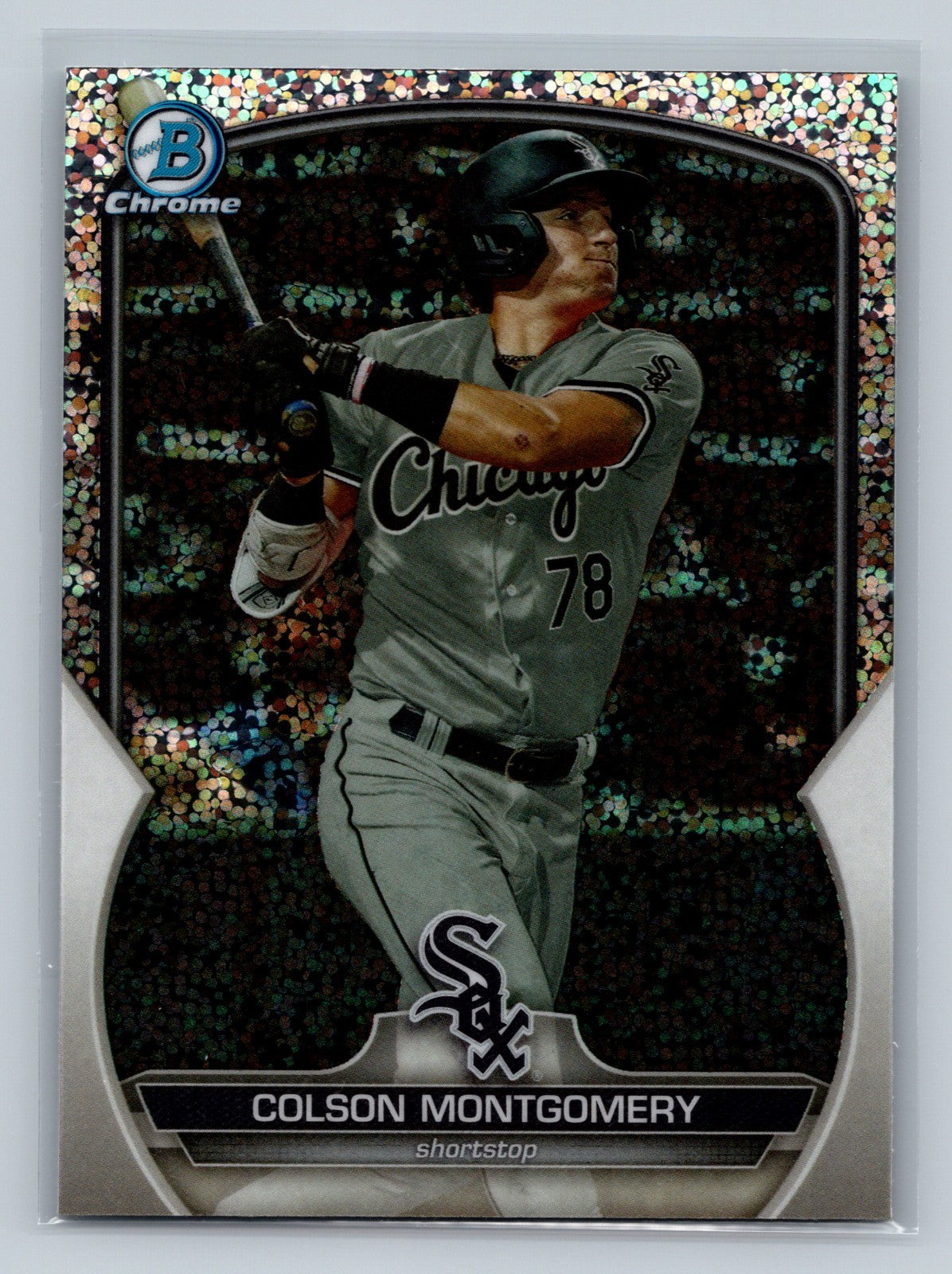 Colson Montgomery 2023 Bowman Draft Chrome Sparkle Refractor #BDC-191 White Sox