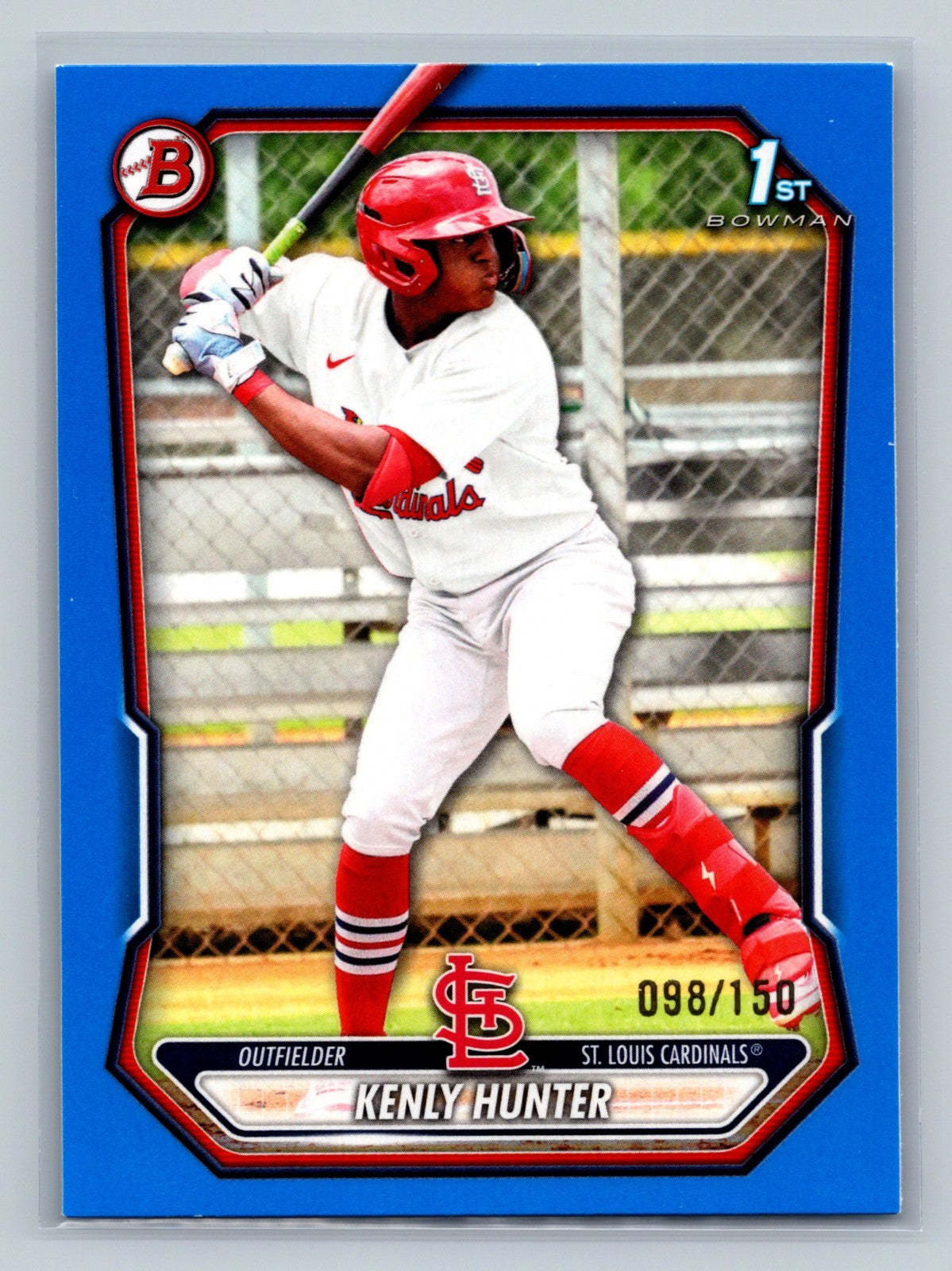 Kenly Hunter 2026 Bowman 1st Paper Blue /150 #BP-130 Cardinals