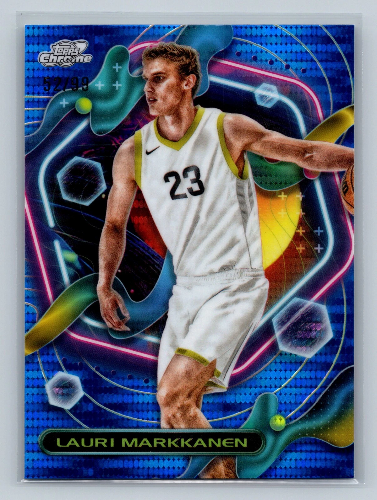 Lauri Markkanen 2024 Topps Cosmic Chrome Blue Moon Refractor /99 #131