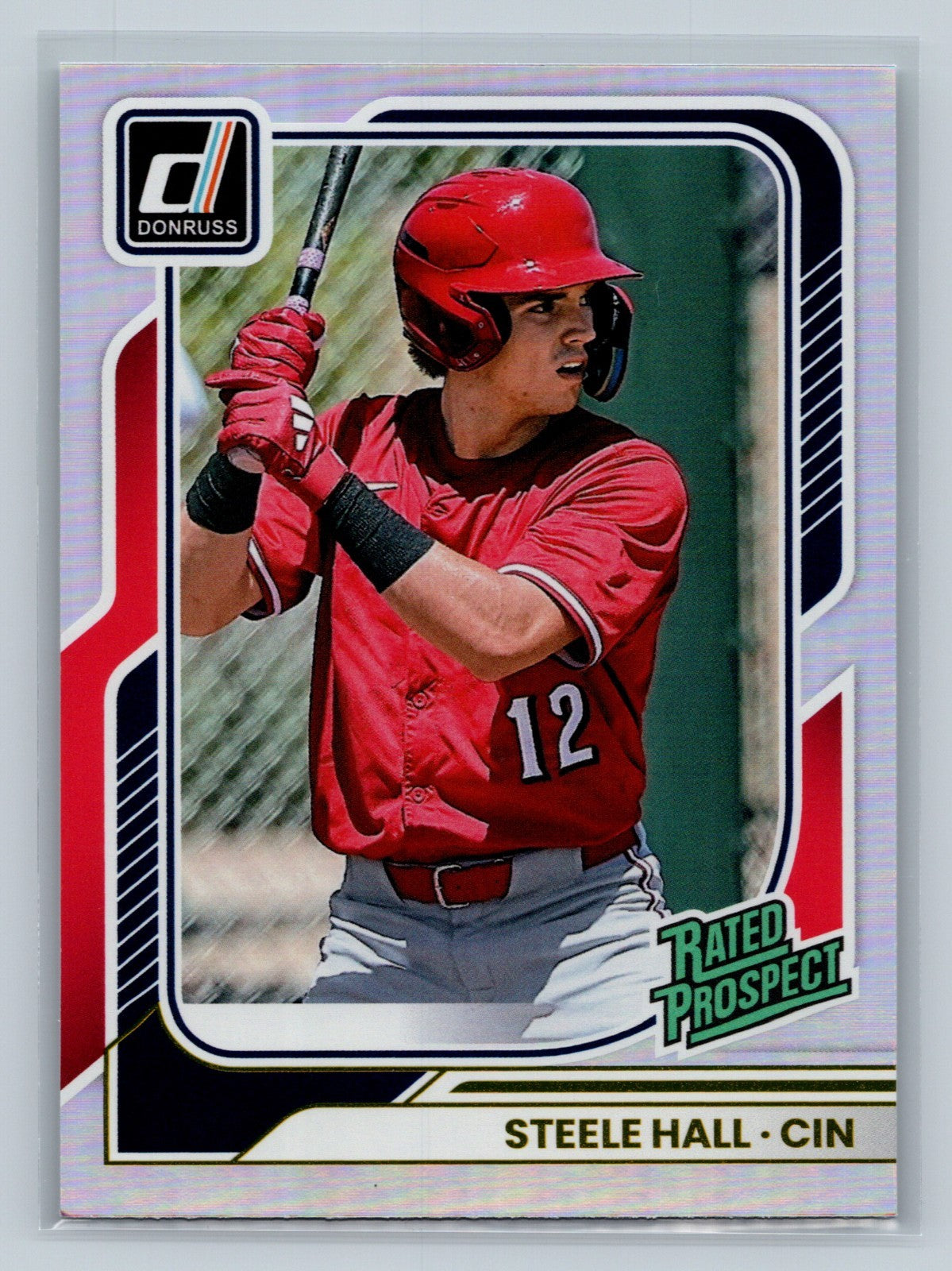 Steele Hall 2026 Panini Donruss Rated Prospect #150 Reds