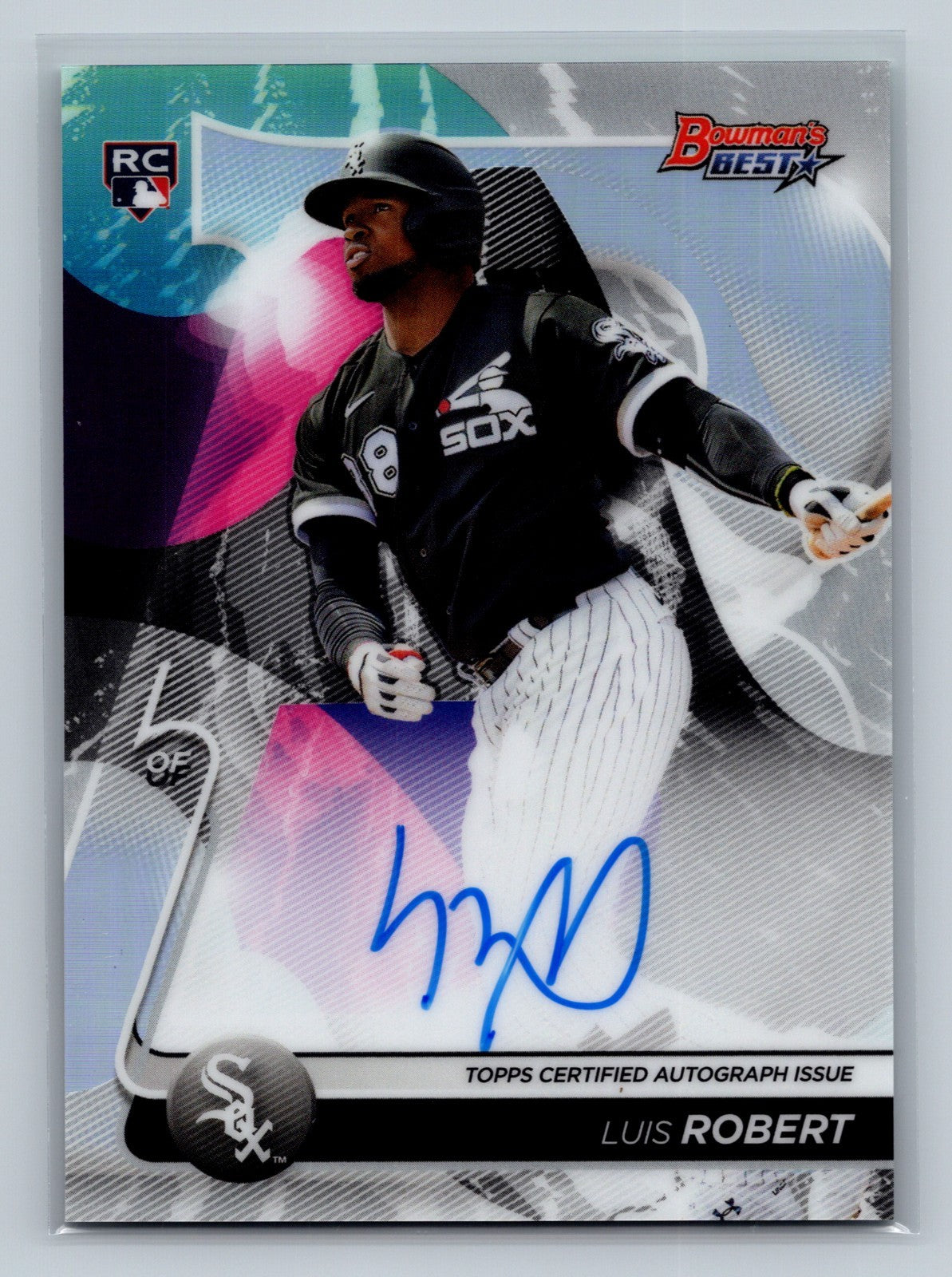 Luis Robert 2020 Bowmans Best Refractor Auto RC #B20-LR White Sox