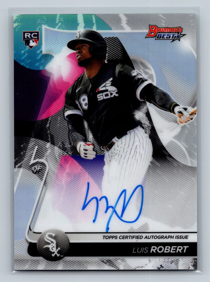 Luis Robert 2020 Bowmans Best Refractor Auto RC #B20-LR White Sox
