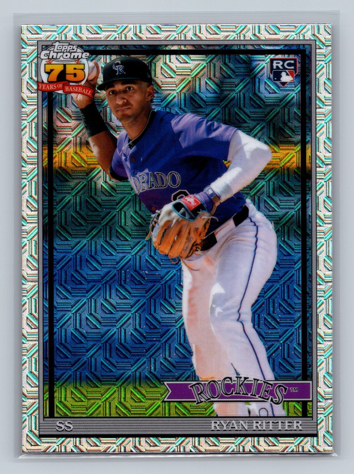 Ryan Ritter 2026 Topps Series 1 1991 Mojo RC #91C-86 Rockies