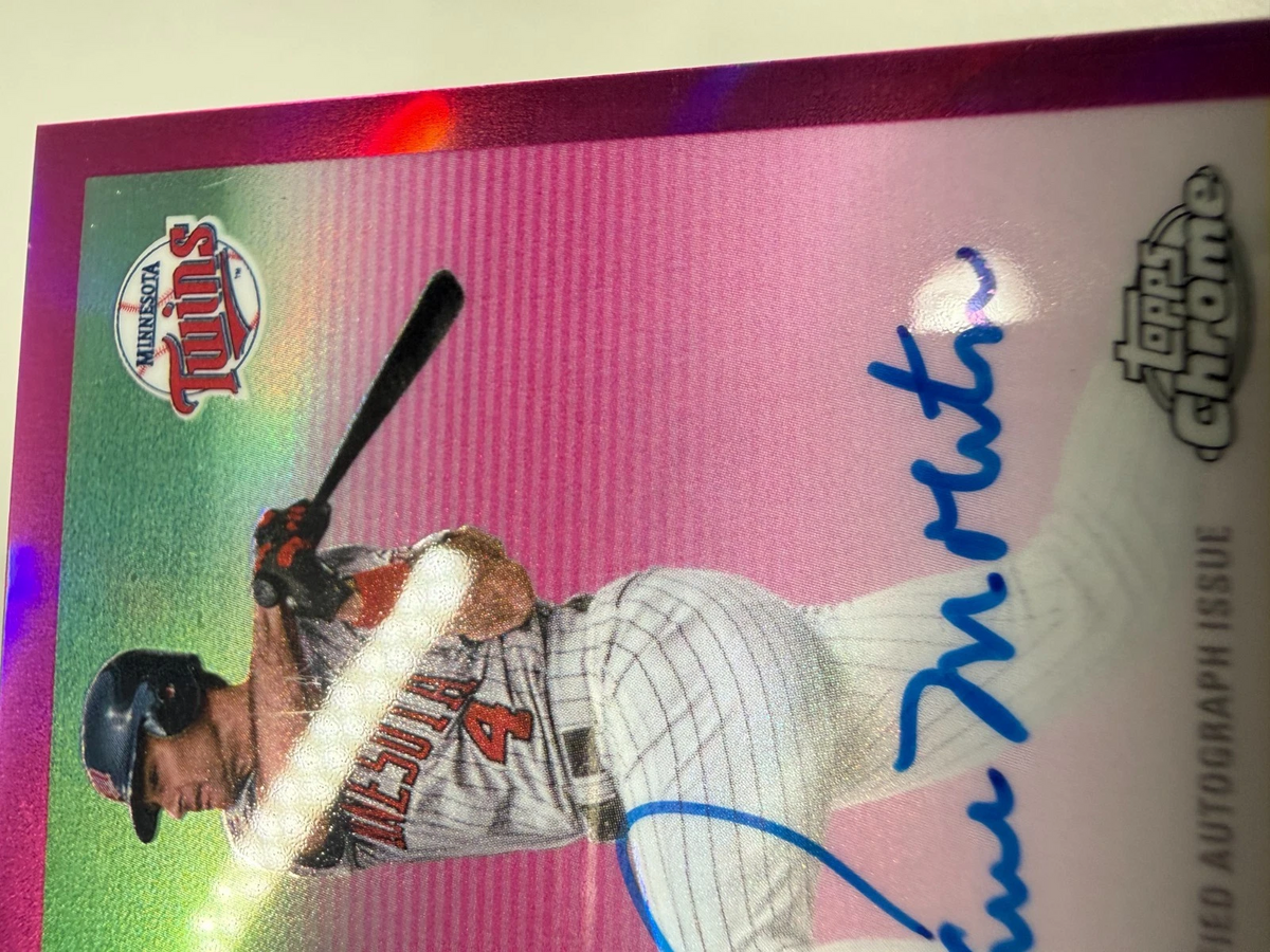 Paul Molitor 2023 Topps Chrome Platinum Anniversary Auto Pink Refractor Auto /15