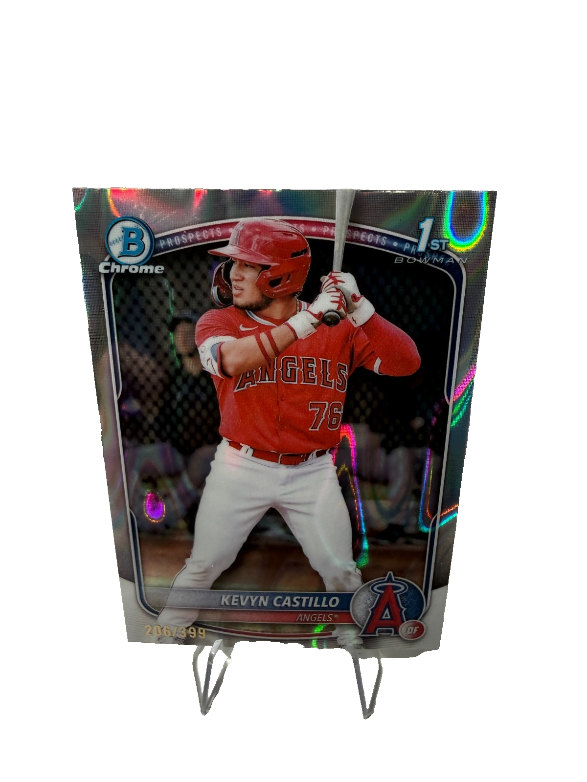 Kevyn Castillo 2025 Bowman Chrome 1st Lava Refractor /399 #BCP-82 Angels