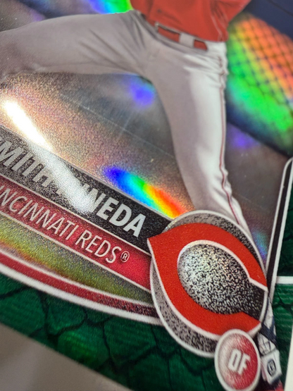 Esmith Pineda 2025 Bowman Chrome 1st Green Reptilian Refractor /99 #BCP-37 Reds