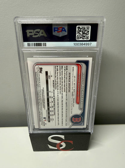 Marvin Alcantara 2024 Bowman Chrome 1st Green Refractor Auto /99 #CPA-MA PSA 10