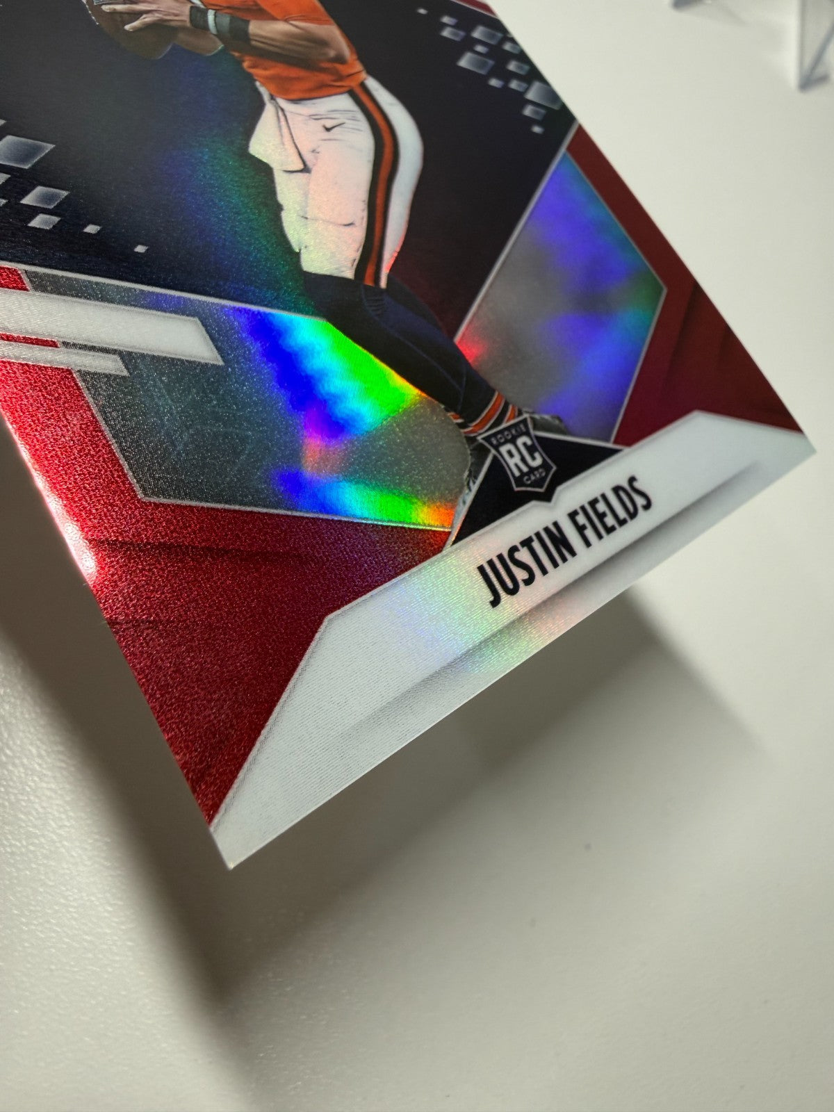 Justin Fields 2021 Panini Phoenix Red Prizm RC /250 #108 Bears