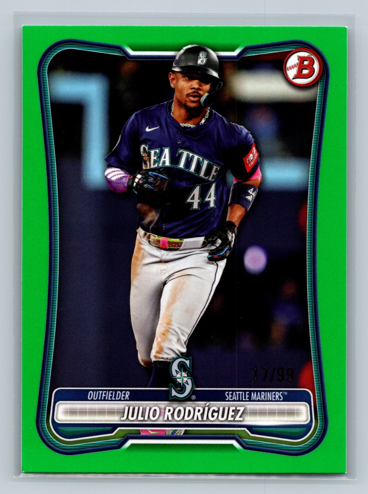 Julio Rodriguez 2026 Bowman Green /99 #5 Mariners
