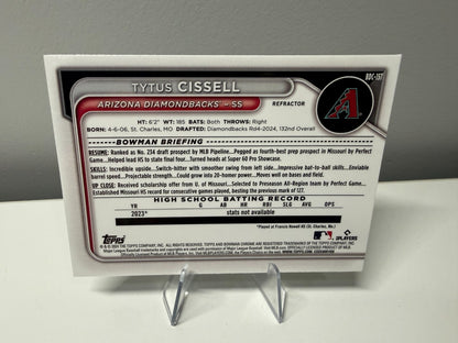 Tytus Cissell 2024 Bowman Draft Chrome 1st Refractor #BDC-157 Diamondbacks