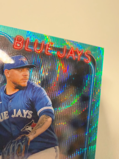 Yariel Rodriguez 2024 Topps Chrome Update Aqua Wave Auto RC /199 #AC-YR Blue Jay