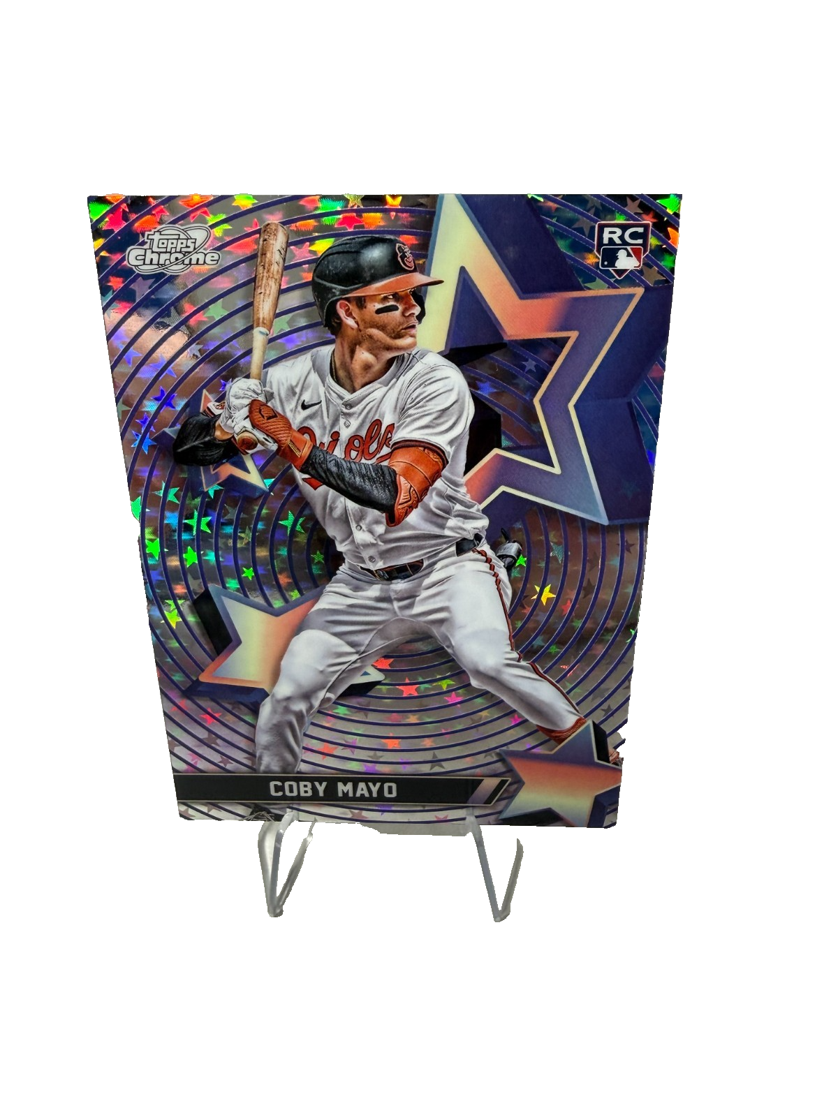 Coby Mayo 2025 Topps Cosmic Chrome Starfractor RC #SF-69 Orioles