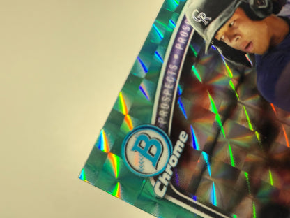 Cameron Nelson 2025 Bowman Draft Chrome 1st Aqua Geometric Refractor /125