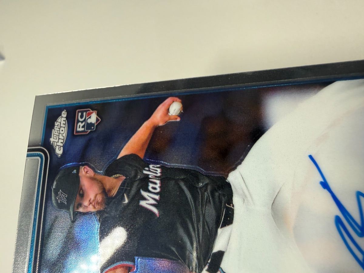 Austin Kitchen 2025 Topps Chrome Auto RC #RA-AKI Marlins