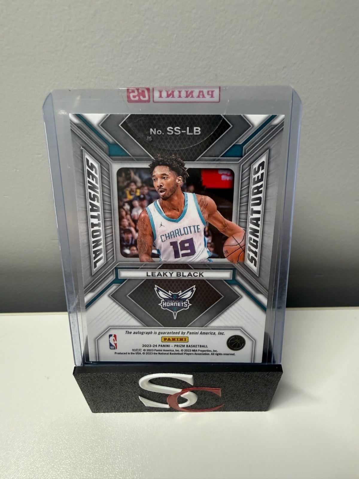 Leaky Black 2023-24 Panini Prizm Sensational Signatures Auto RC #SS-LB Hornets