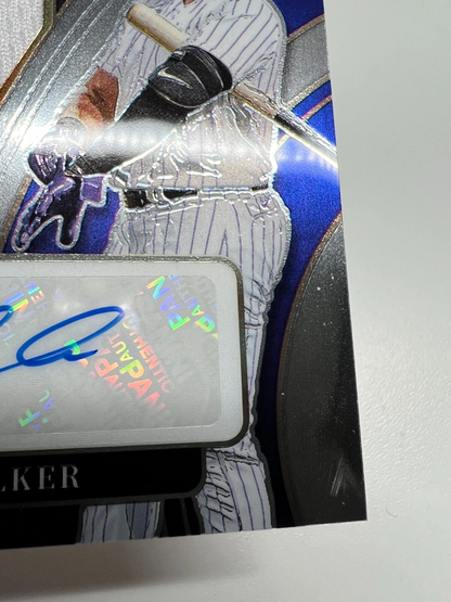 Colton Welker 2022 Panini Select Patch Auto RC /199 #RJA-CW Rockies