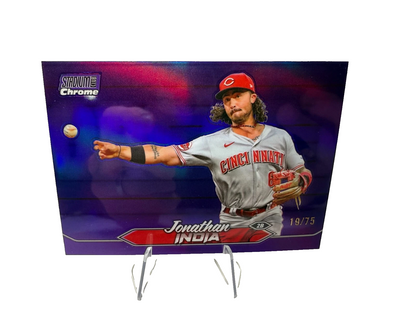 Jonathan India 2024 Stadium Club Chrome Purple Refractor /75 #19 Reds