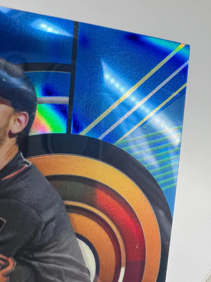 Michael Conforto 2023 Topps Finest Blue Refractor /150 #45 Giants