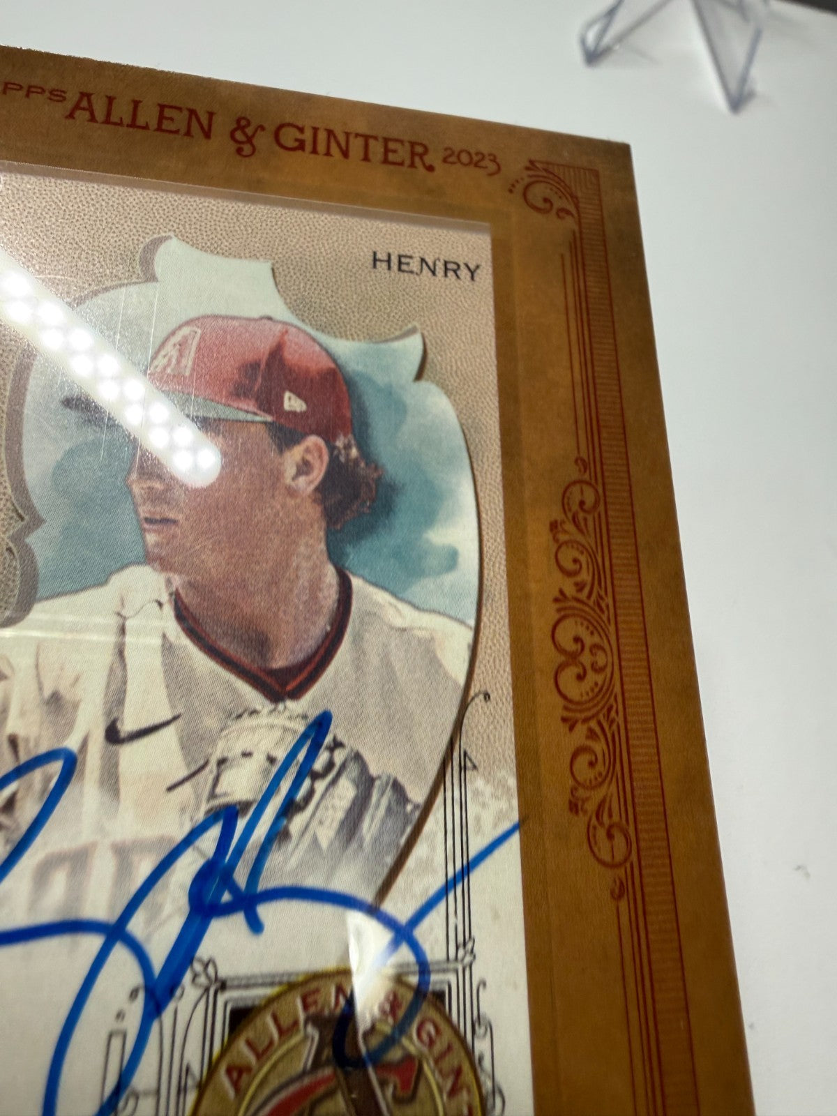 Tommy Henry 2023 Topps Allen & Ginter Framed Mini Auto RC #MA-TH Diamondbacks