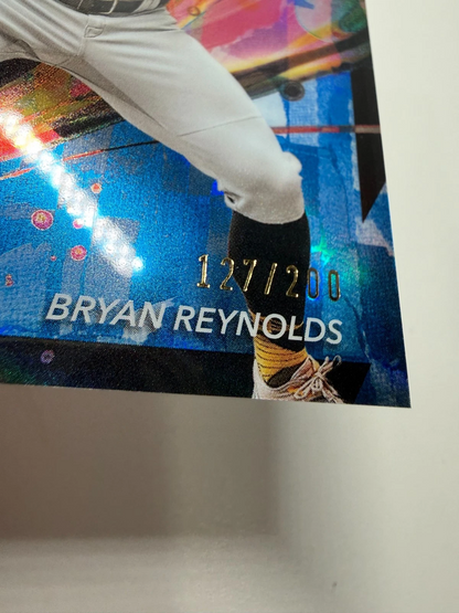 Bryan Reynolds 2024 Topps Finest Blue Refractor /200 #6 Pirates