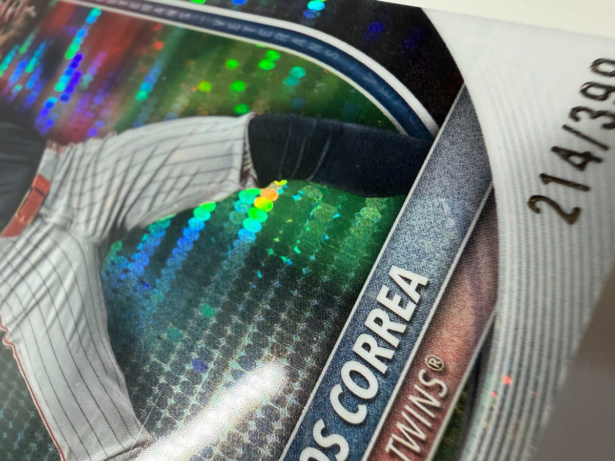 Carlos Correa 2025 Bowman Chrome Pulsar Refractor /399 #54 Twins