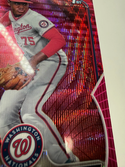 Edwin Solano 2023 Bowman Chrome 1st Fuchsia Wave Refractor /199 #BCP-169