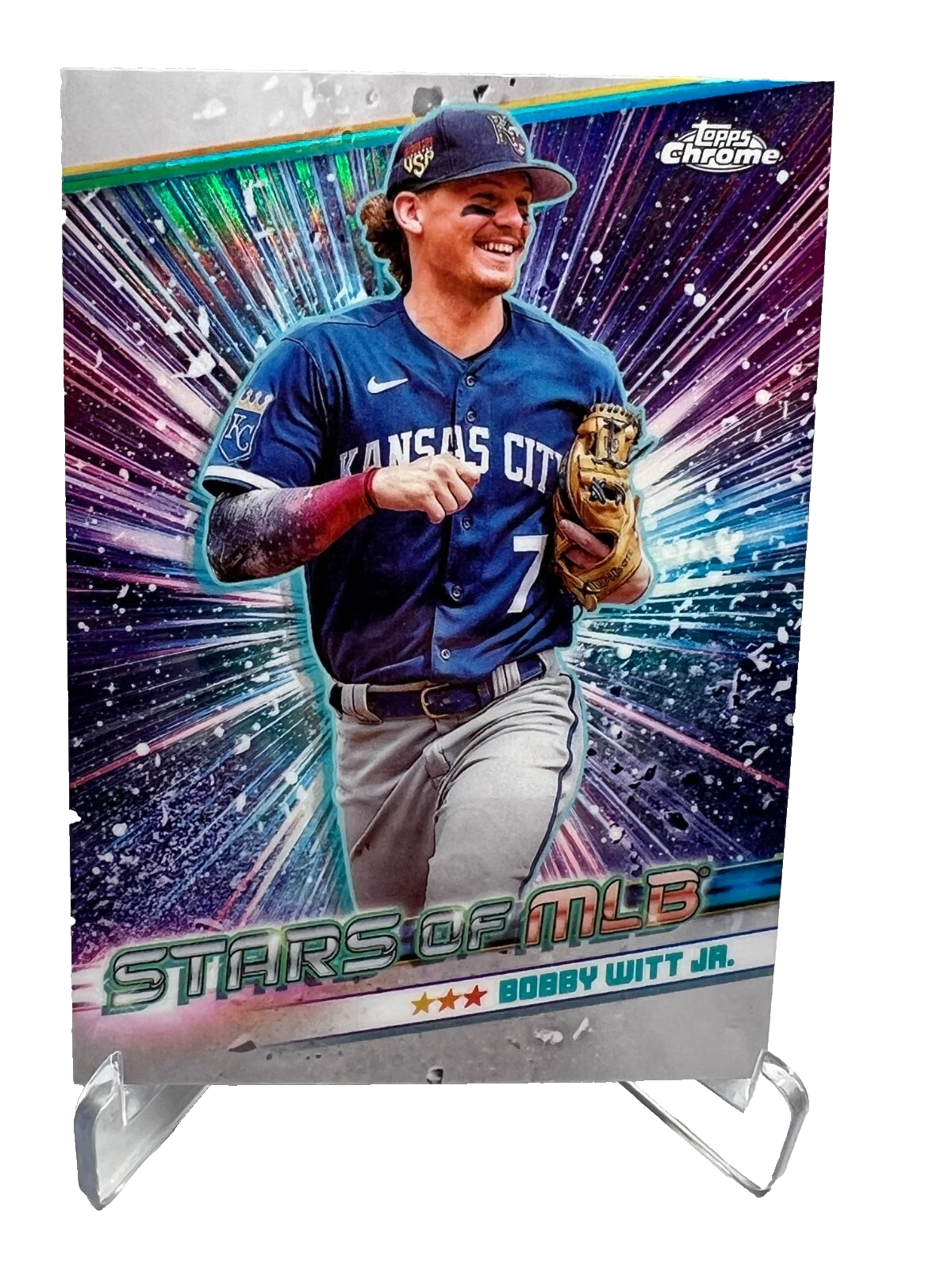 Bobby Witt Jr. 2024 Topps Chrome Series 1 Stars of MLB #CSMLB-17 Royals