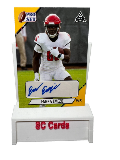Emeka Emezie 2021 Leaf Pro Set College Gold Auto #PS-EE2 Wolfpack