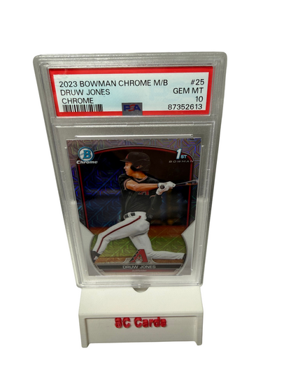 Druw Jones 2023 Bowman Chrome 1st Mega Box Mojo Refractor #BCP-25 PSA 10
