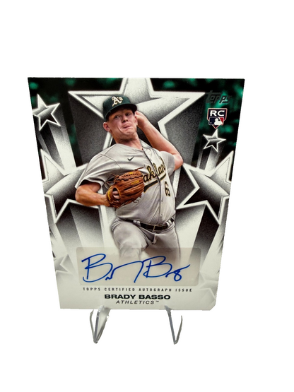 Brady Basso 2025 Topps Series 2 Baseball Stars Auto RC #BSA2-BBA Athletics