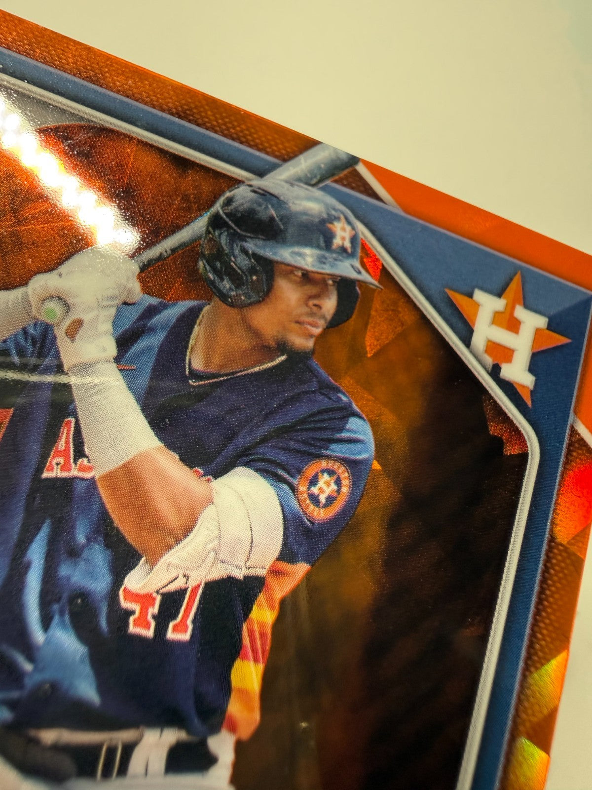 Luiz Baez 2024 Bowman Draft Chrome Sapphire Orange Refractor /25 #BDC-110 Astros