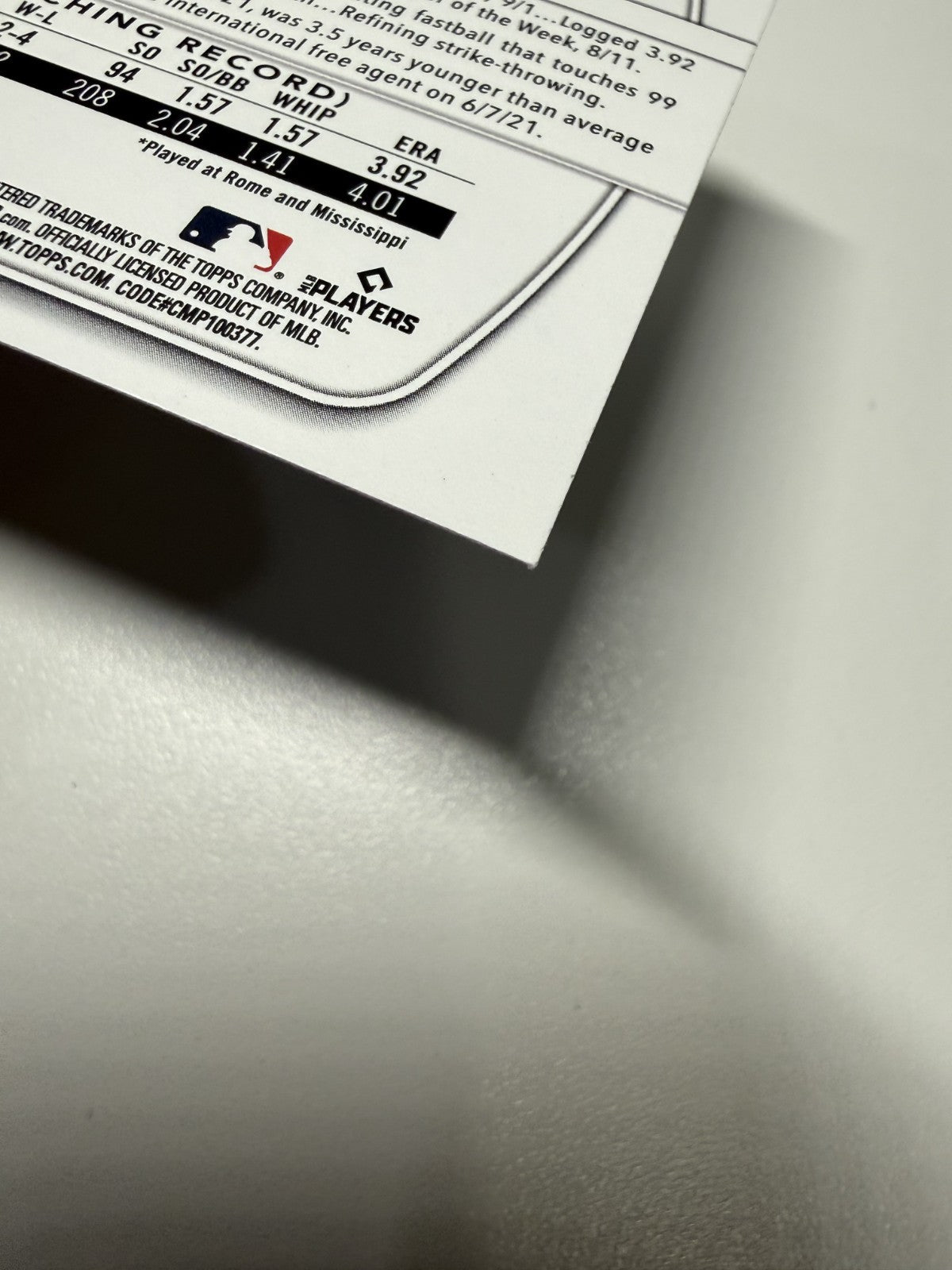 Jhancarlos Lara 2025 Bowman 1st Purple Paper /250 #BP-126 Braves