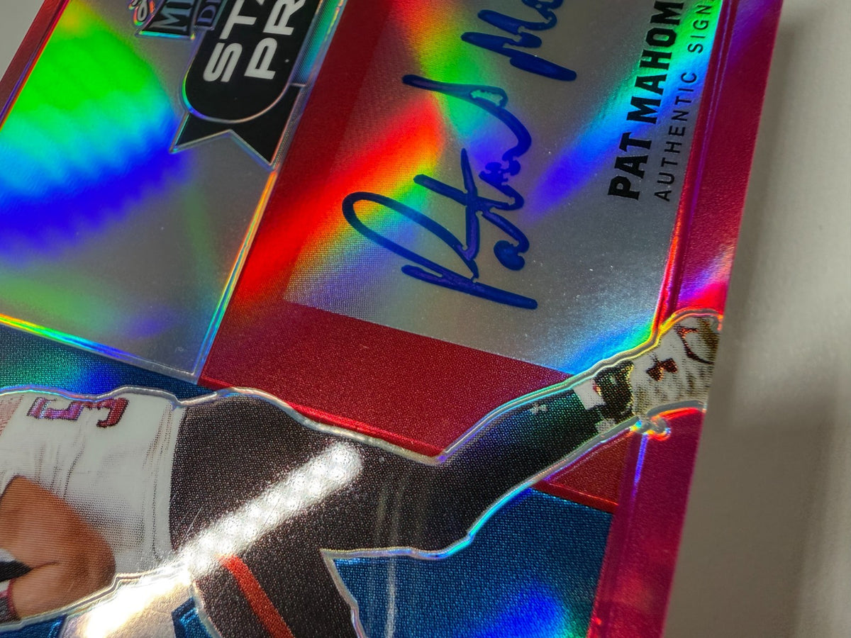 Patrick Mahomes II 2017 Leaf Metal Draft State Pride Pink Auto /15 #SP-PM1