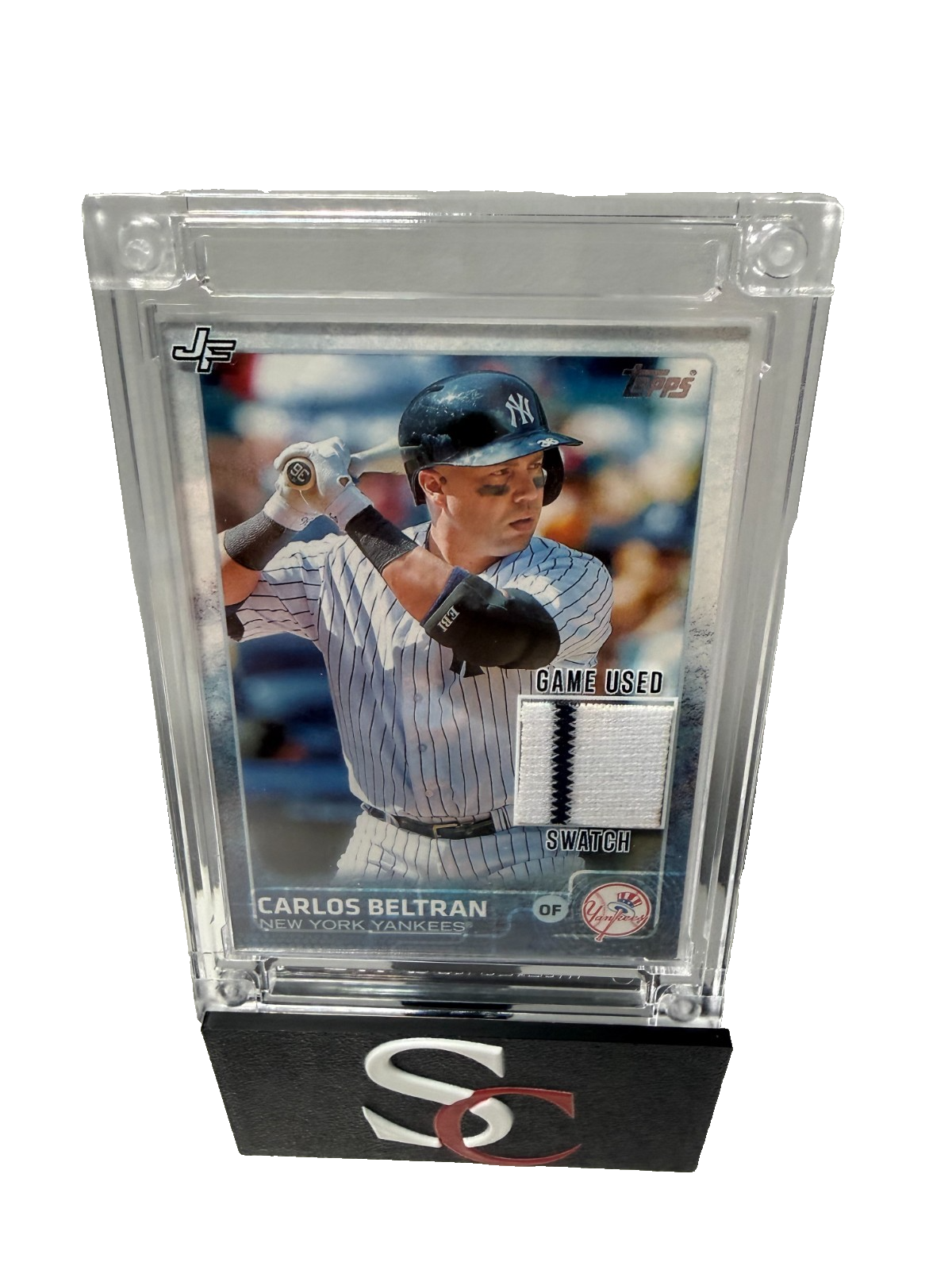 Carlos Beltran 2022 Topps Fusion Game Used Swatch Yankees
