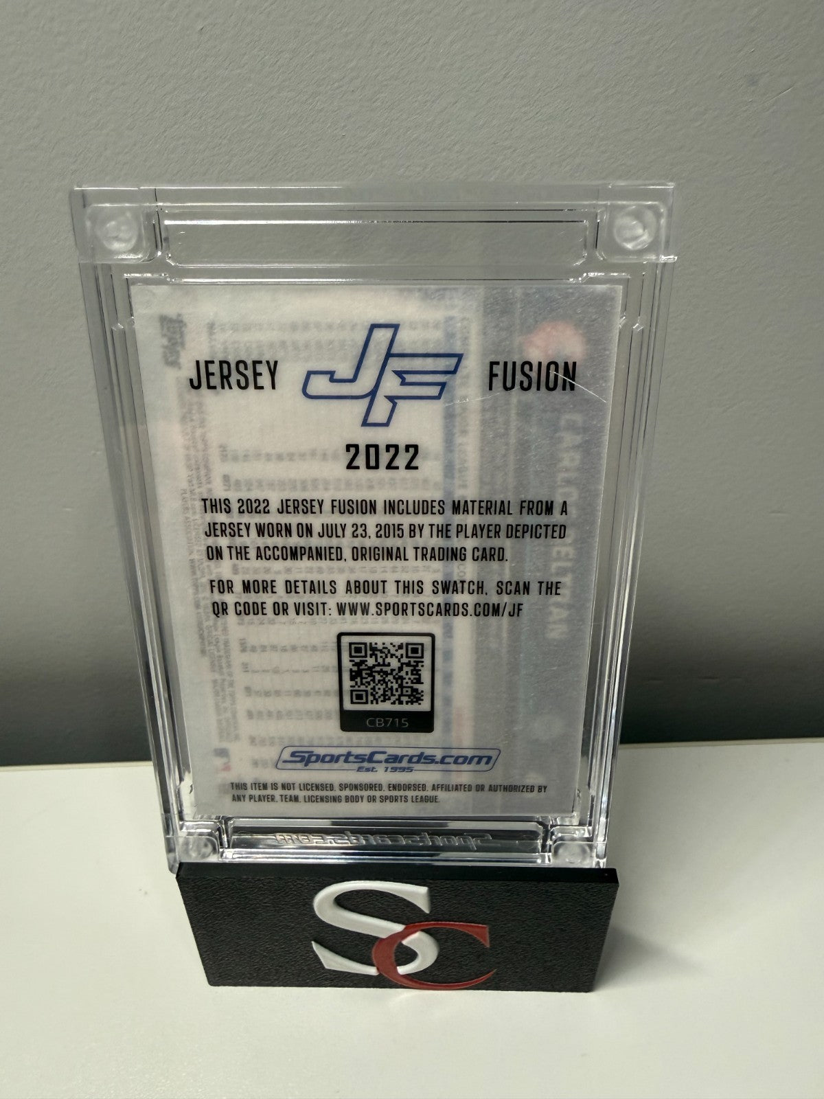 Carlos Beltran 2022 Topps Fusion Game Used Swatch Yankees