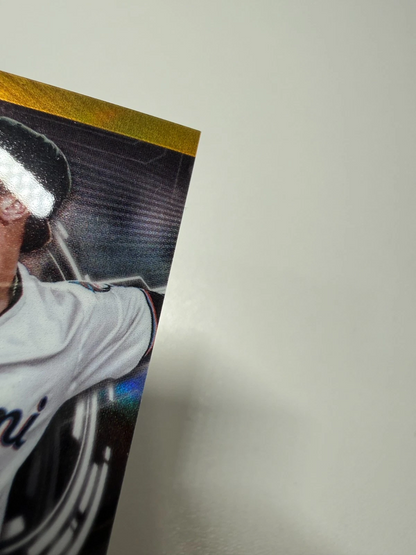 Thomas White 2025 Bowman Scouts Top 100 Gold Refractor /50 #BTP-34 Marlins