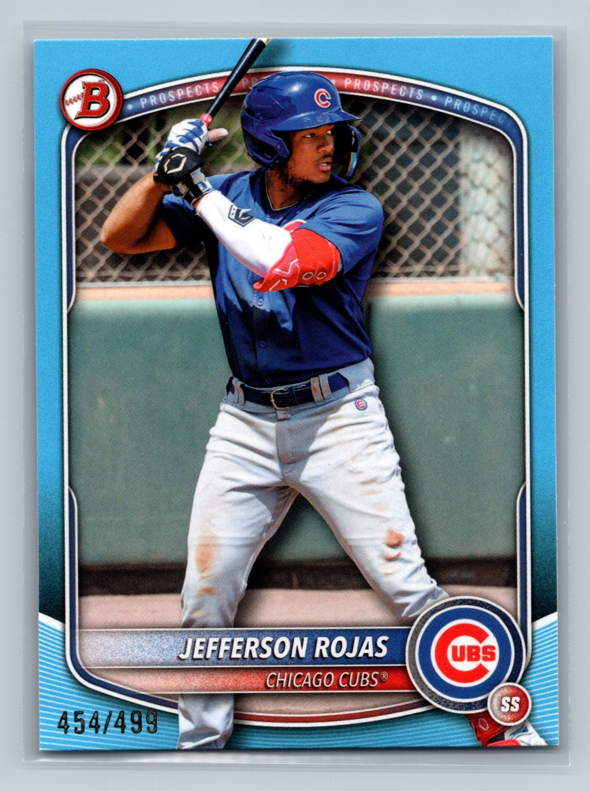 Jefferson Rojas 2025 Bowman Draft Paper Sky Blue #BD-75 Cubs