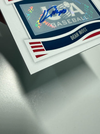 Dean Moss 2024 Panini Stars & Stripes Auto Jersey #NTS-DM USA